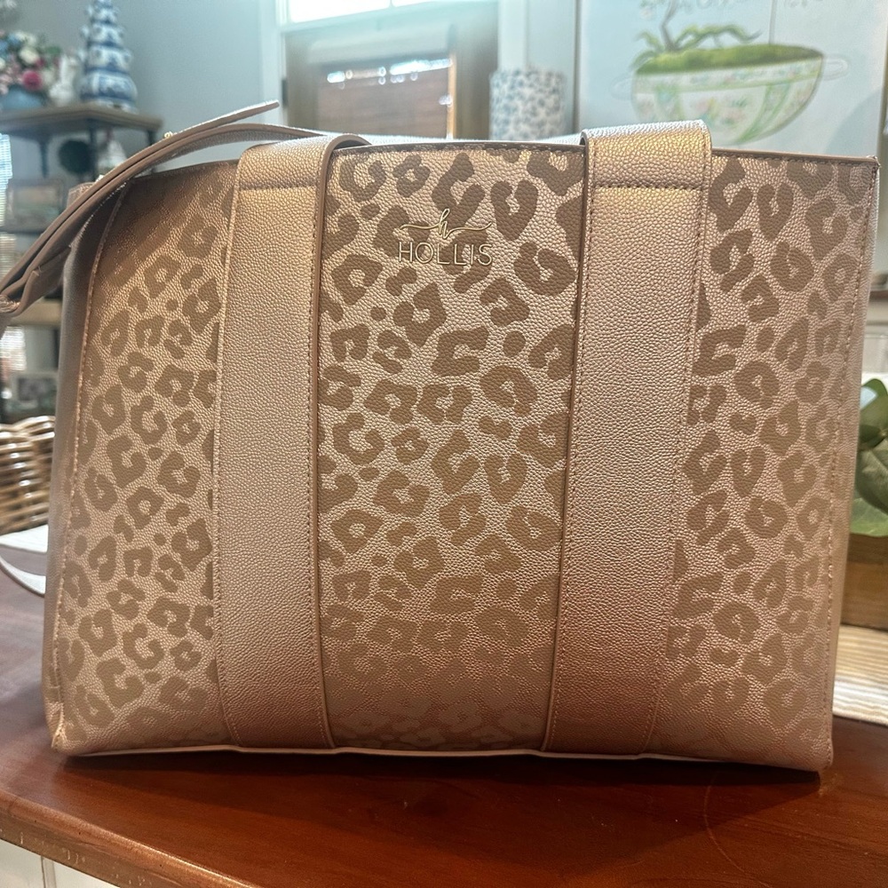 Tan Leopard Print Women's Bag